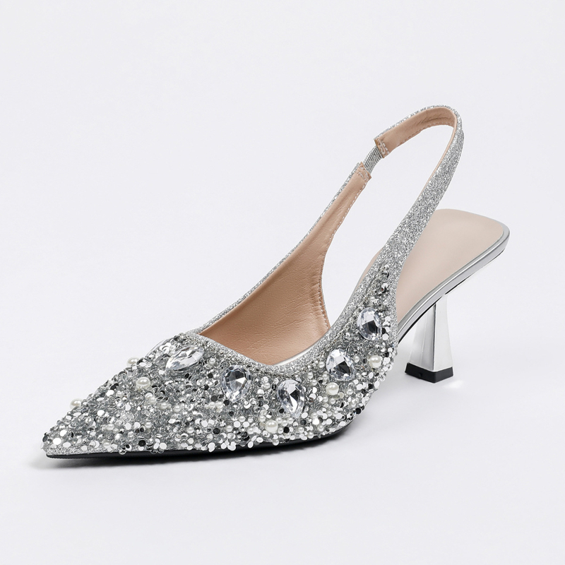 Crystal Closed Toe Backless Sa - Rhinestone Sandal Women 리뷰 및 가격