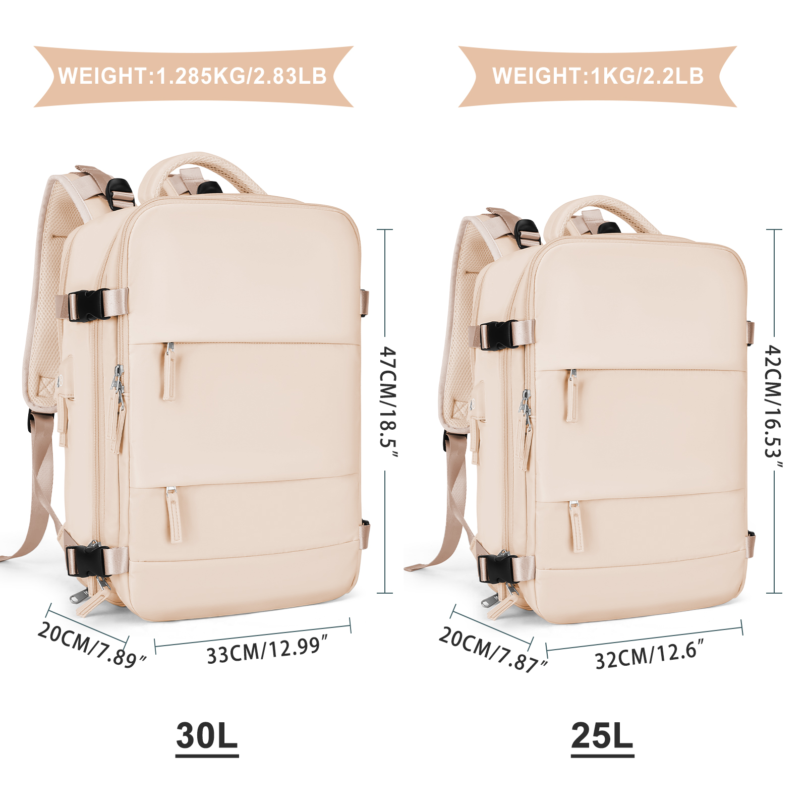 Large Travel Backpack for Men  - Women Shoes Zipper 리뷰 및 가격