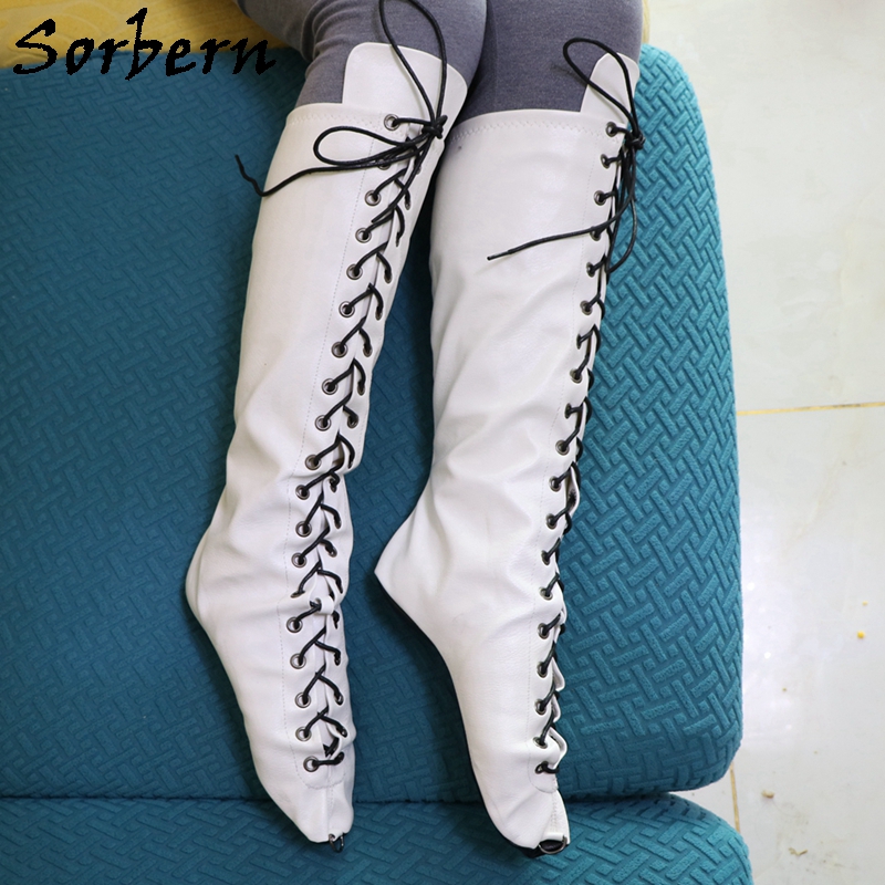 Sorbern White Ballet Heelless  - Women'S Shoes Vegan 리뷰 및 가격