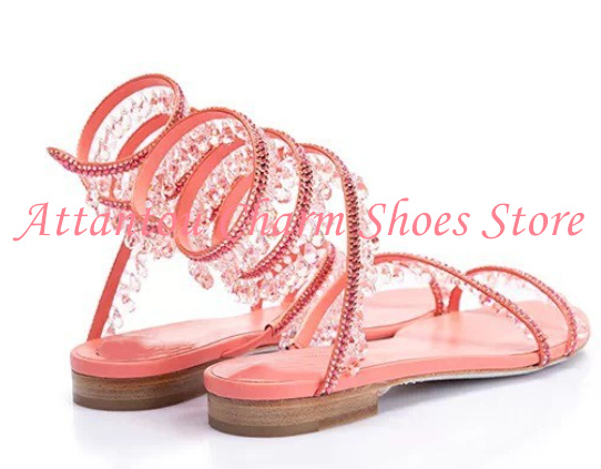 Bling Bling Crystal Snake Stra - Rhinestone Sandal Women 리뷰 및 가격