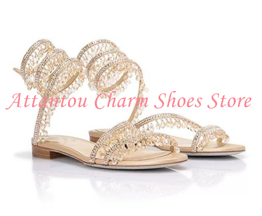Bling Bling Crystal Snake Stra - Rhinestone Sandal Women 리뷰 및 가격