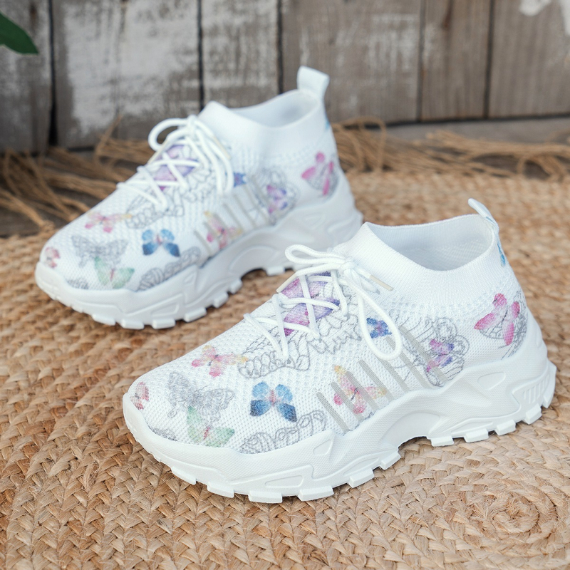 Women Butterfly Print Mesh Sne - Women Shoes Store 리뷰 및 가격