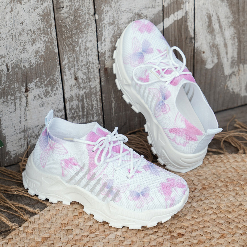Women Butterfly Print Mesh Sne - Women Shoes Store 리뷰 및 가격