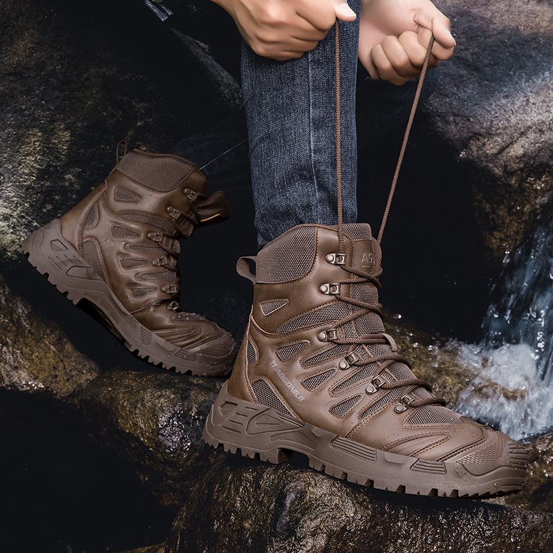 Men's Outdoor Hiking Tactical  - Suede Ankle Boot 리뷰 및 가격