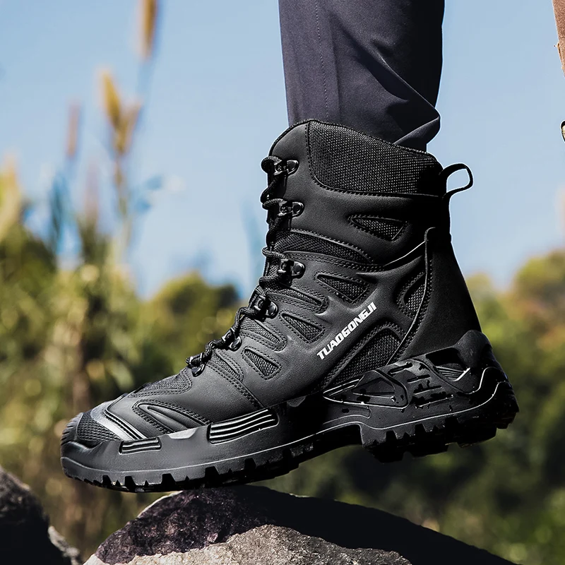 Men's Outdoor Hiking Tactical  - Suede Ankle Boot 리뷰 및 가격