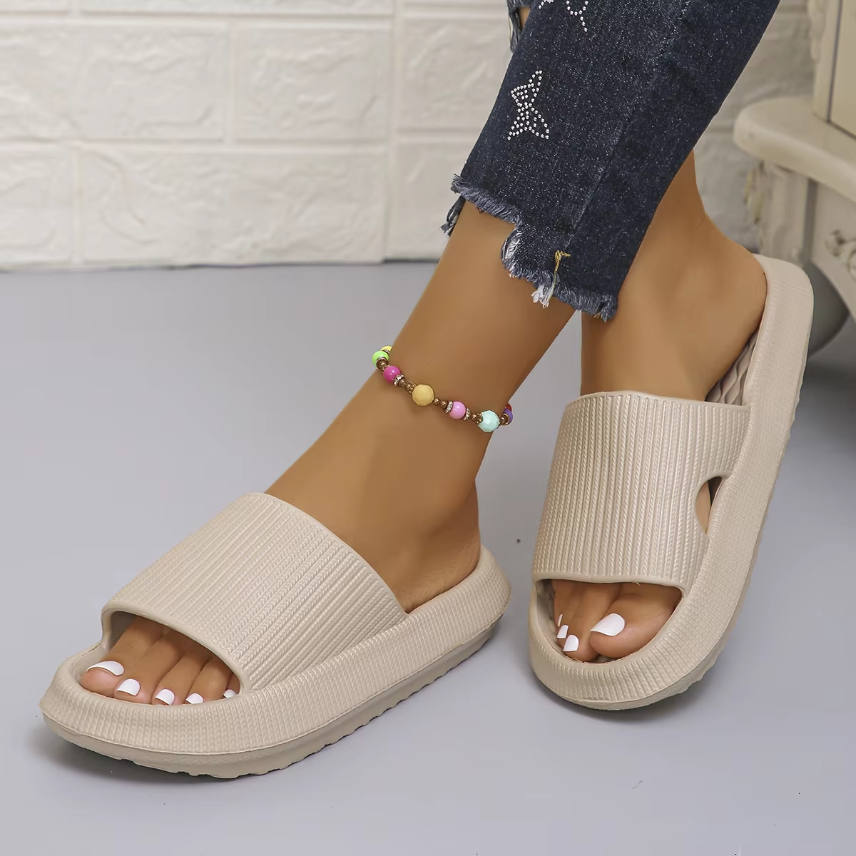 Thick Bottom Cloud Slippers Wo - Women'S Shoes Non Slip 리뷰 및 가격