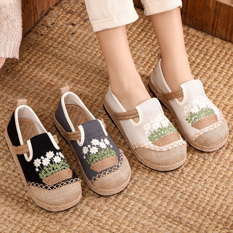 Veowalk Flowers Embroidered Wo - Women'S Shoes Vegan 리뷰 및 가격