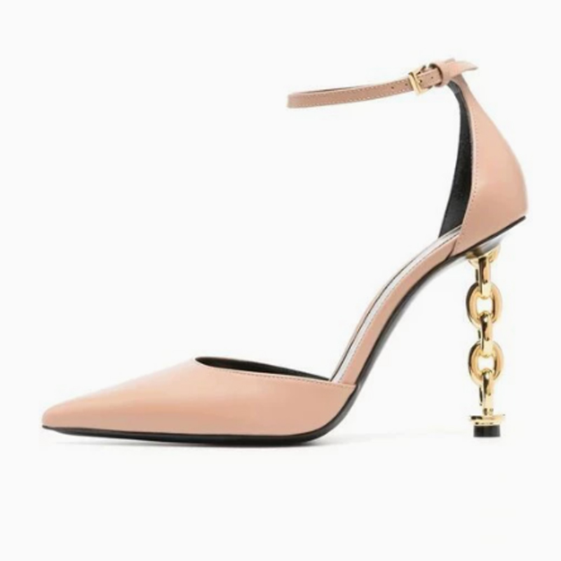 Sexy Gold Chain Heel Pointed T - Gold Chain Sandal 리뷰 및 가격