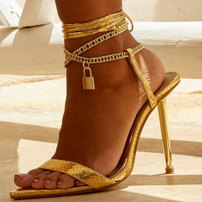 2026 Women's Silver Gold Chain - Gold Chain Sandal 리뷰 및 가격