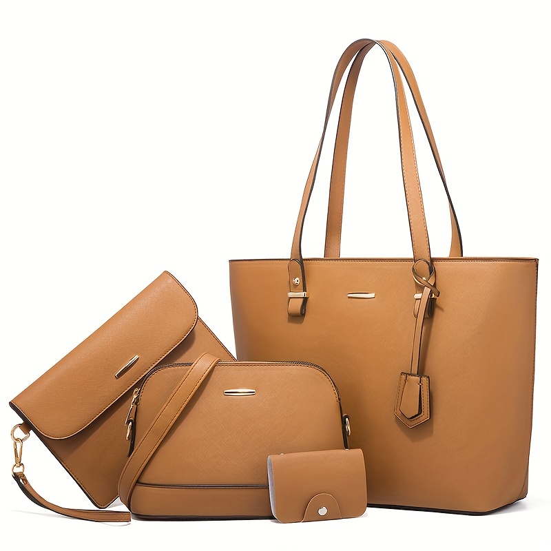 4pcs Fashion Women's Bag Sets  - Women Shoes Zipper 리뷰 및 가격