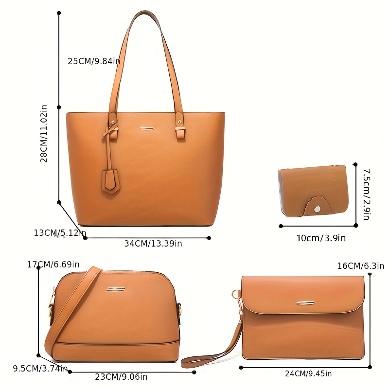 4pcs Fashion Women's Bag Sets  - Women Shoes Zipper 리뷰 및 가격