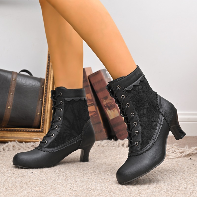 Women Closed Toe Med Heel Lace - Court Heel Pointed 리뷰 및 가격