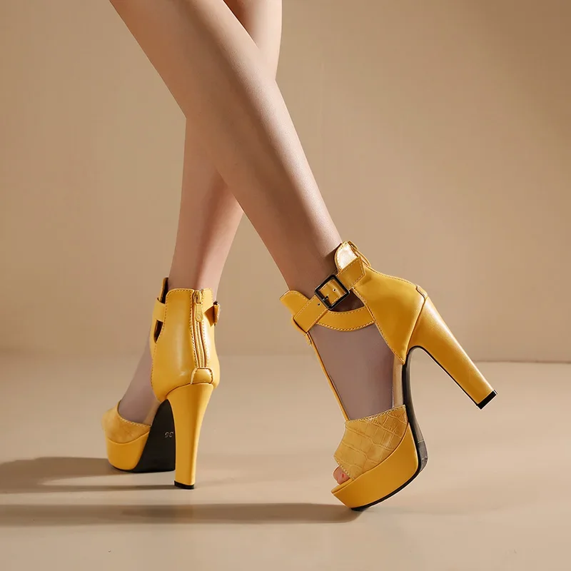 Yellow Platform Sandals Women  - Women'S Shoes Yellow 리뷰 및 가격