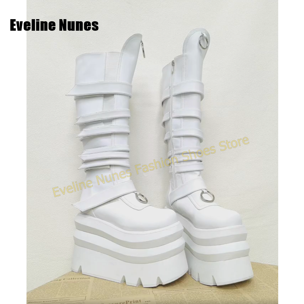 Bright Yellow Platform Knee Hi - Women'S Shoes Yellow 리뷰 및 가격