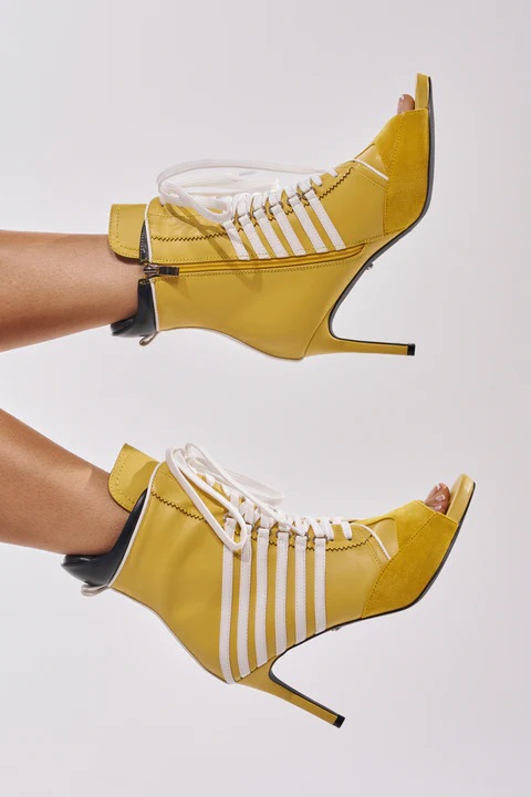 Women Yellow White Contrast La - Women'S Shoes Yellow 리뷰 및 가격