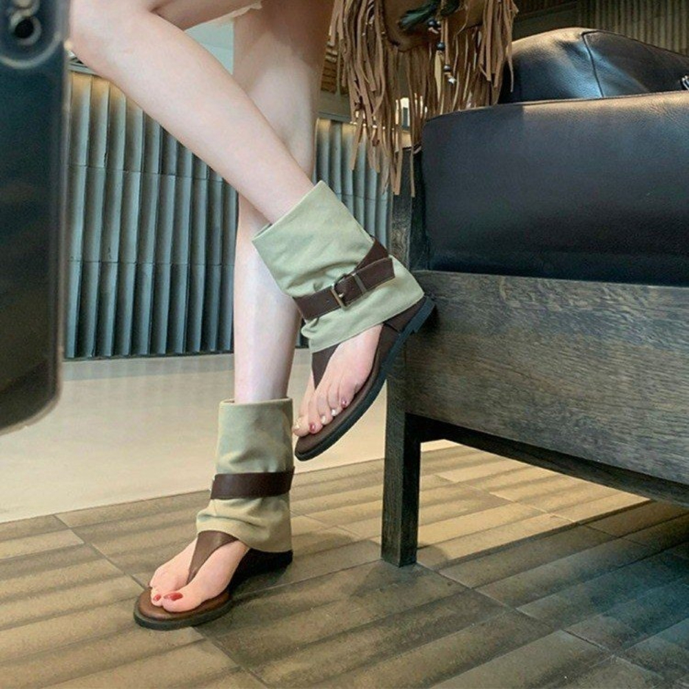 Vintage Color Block Toe Ring S - Suede Ankle Boot 리뷰 및 가격