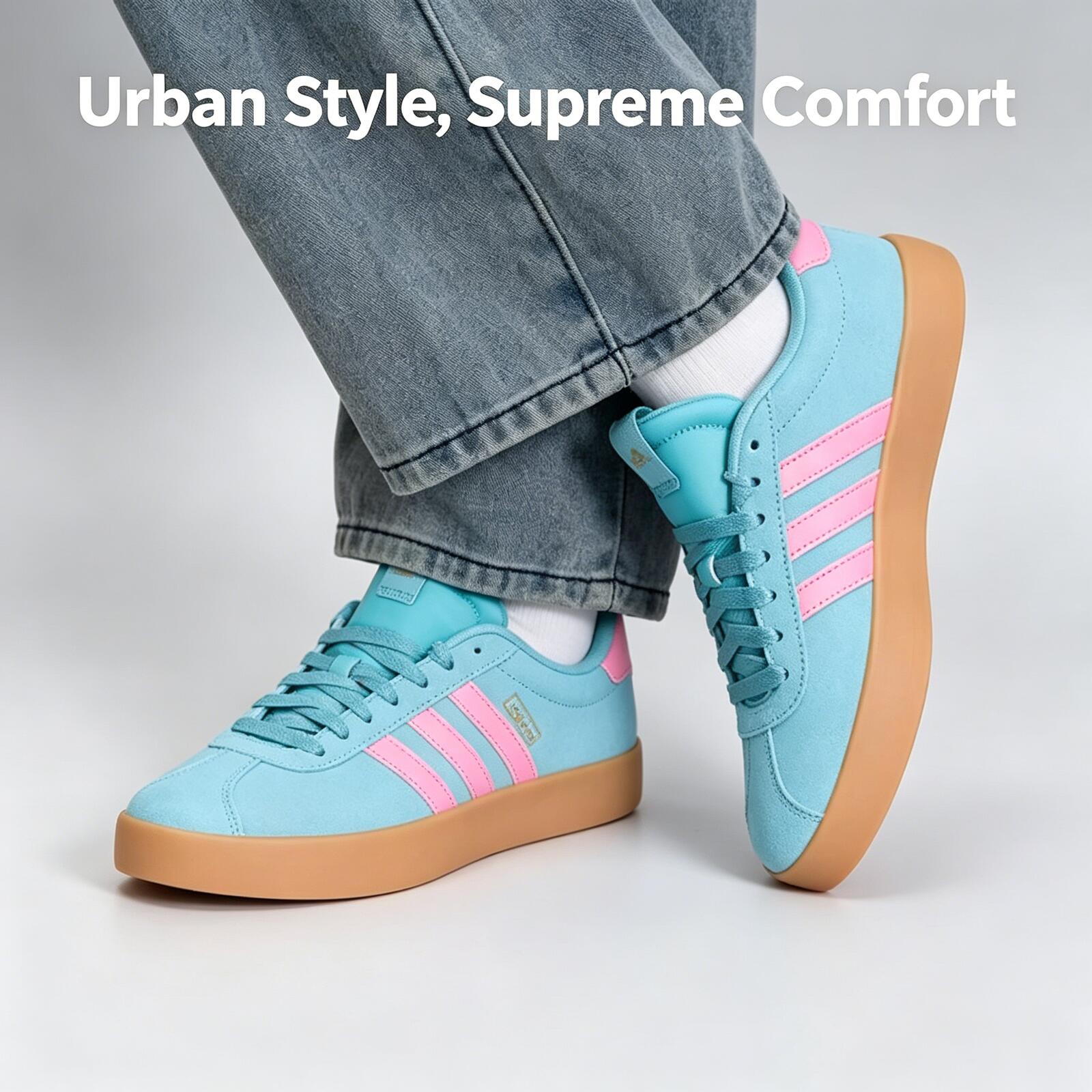 Adidas Popular Cyan Pink Suede - Women'S Shoes Pink Adidas 리뷰 및 가격
