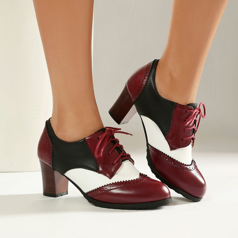 Vintage Two Tone Brogue Oxford - Women'S Xti Shoes 리뷰 및 가격