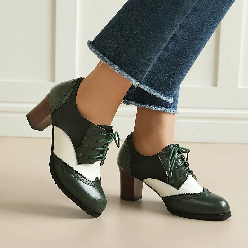 Vintage Two Tone Brogue Oxford - Women'S Xti Shoes 리뷰 및 가격