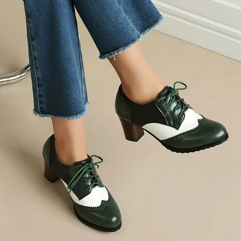 Vintage Two Tone Brogue Oxford - Women'S Xti Shoes 리뷰 및 가격