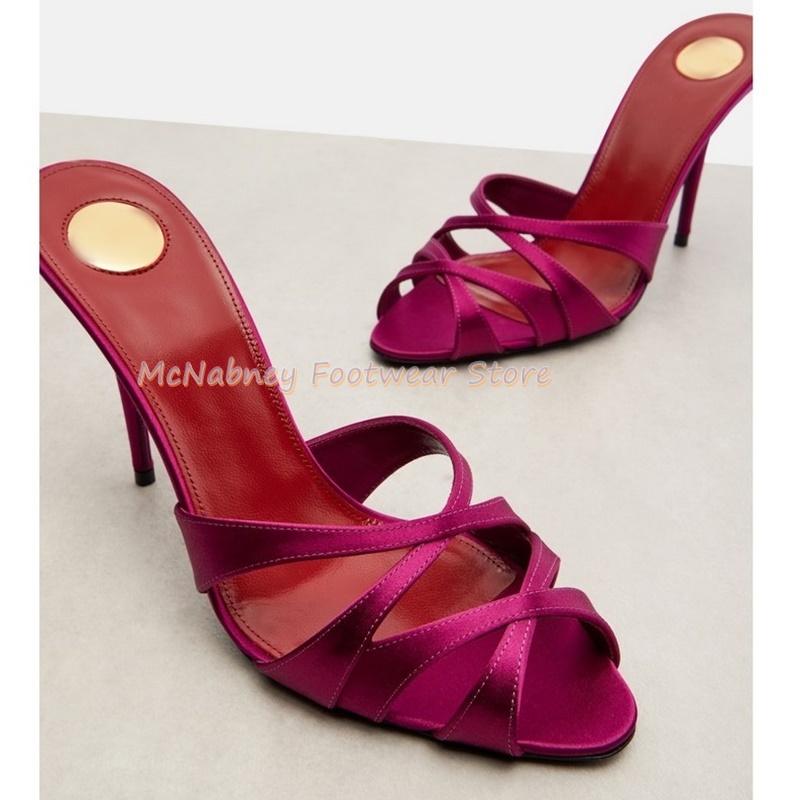 Pointed Stilettos Satin Fabric - Women'S Shoes Clogs 리뷰 및 가격